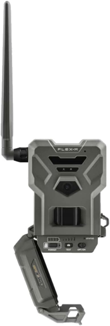 SPYPOINT Flex-M Twin Pack Cellular Trail Cameras - Best Hunting Accessories, No WiFi Needed, GPS, Night Vision, Dual-Sim LTE, IP65 Water-Resistant Game Camera, 28MP Photos, 720p Videos + Sound (2)
