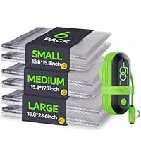 Vacuum Bags for Travel with USB Electric Pump, 15 Pack Carry-on Size Compression Packing for Luggage and Suitcase, Space Saver Bags for Clothes and Clothing Travel