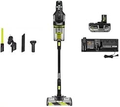 RYOBI ONE+ HP 18V Cordless Advanced Whisper Series Stick Vacuum Kit with 4.0 Ah Battery and Charger (Renewed)