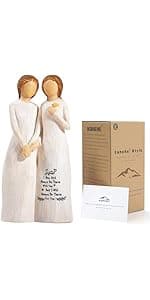 Sister Gifts for Women,4.90” Sister Gifts Figurine for Best Friend,Sister Birthday Gifts,Sisters Gifts from Sister,Women Gifts for Sister and Best Friend on Birthday and Sisters' Day