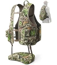 TIDEWE Hunting Blind 270°See Through with Carrying Bag for Turkey Hunting, Pop Up Ground Blinds, Portable Resilient Hunting Tent