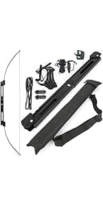 Archery Bowfishing Compound Bow Kit, 0-70lbs Adjustable,Ready to Fish Kit with Bowfishing Reel,Bow Fishing Arrows,Right-Handed for Adult/Youth Fishing Hunting Target Shooting
