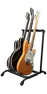 Rok-It Gator Multi Guitar Stand Rack with Folding Design, Holds up to 10 Electric or Acoustic Guitars (RI-GTR-RACK10)