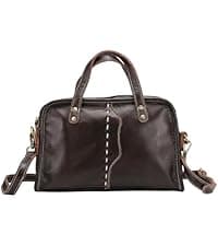 Sling Shoulder Bag for Men and Women, Genuine Leather Messenger Bag Satchel for Business Outdoor and Travel Laptop Case