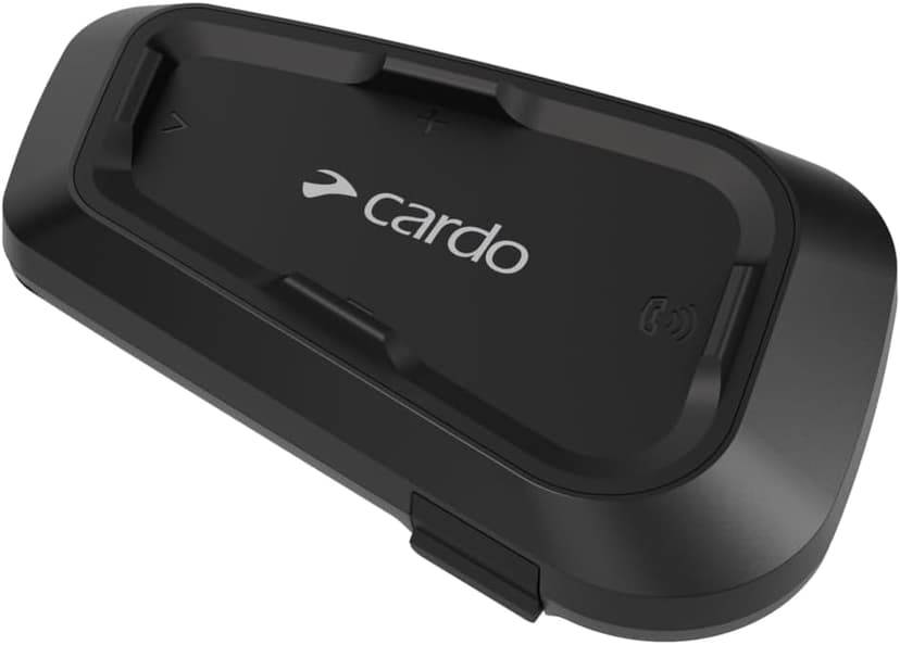 Cardo Systems Spirit Motorcycle Bluetooth Communication Headset, 2-Way Bluetooth, Thin 32mm Speakers, Waterproof, Universal Connectivity - Single Pack