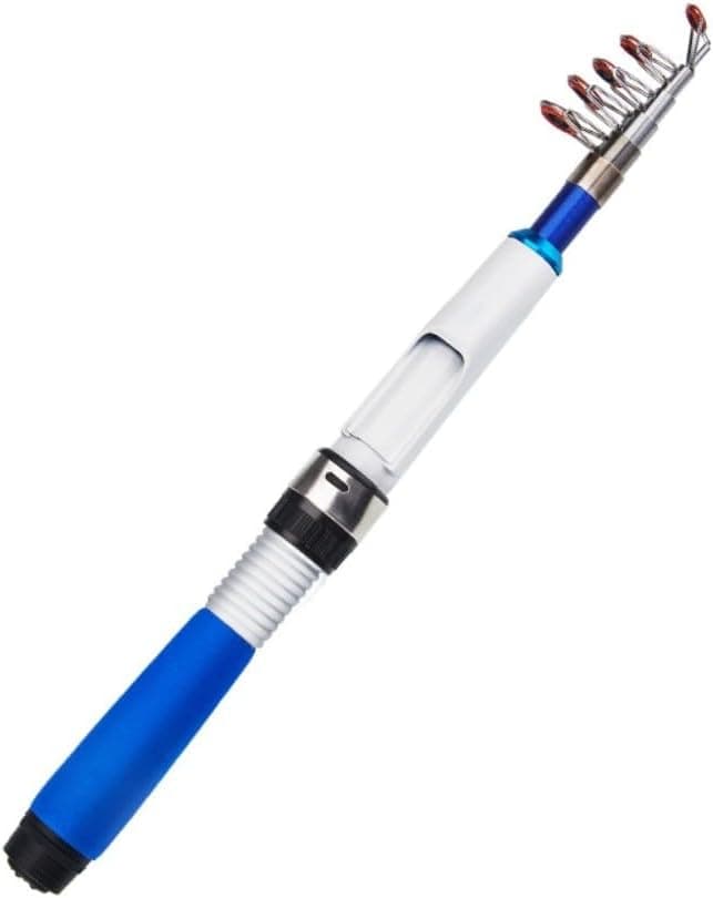 Collapsible Fishing Rod and Reel-Combo,Mini Telescopic Fishing Rod with Spinning-Reel, Portable Collapsible Fishing Pole Kit for Saltwater and Freshwater