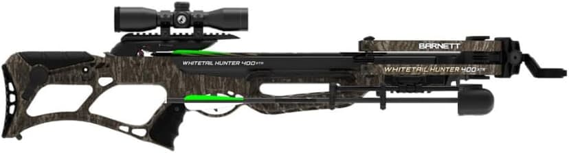 Barnett Whitetail Hunter Crossbow, with 4x32mm Multi-Reticle Scope, 2 Arrows, Lightweight Quiver