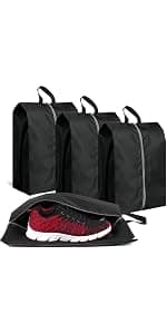 15.7" x 11.8" Waterproof Dustproof Portable Travel Shoe Storage Bag for Men and Women Clear Shoe Bags for Travel 5 PCS, Drawstring Travel Shoe Bags for Packing B0C6X2VP9R