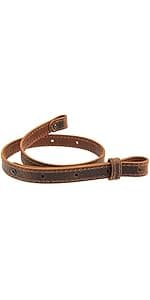 Nohma Leather Men's Leather Belt, Made in USA, Full-Grain Leather, Casual Everyday Wear Belts, Amish Handmade 1.5" Width