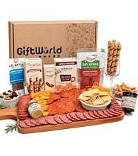 Food Gifts for Men, Meat Sampler For Men, Tailgating, Business, Congratulations, Care Packages, Thanksgiving & Holiday Gifts Charcuterie Meat and Cheese Gift Basket, Charcuterie Board Food Items B09TZ6BMRD