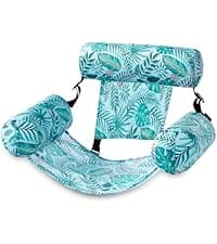 SLOOSH Pool Floats Chairs Adult,Inflatable Pool Lounge,Plant Pattern Floating Mat Hammock,Blow up Water Chairs Noodles rafts for Party Summer Water Beach Fun