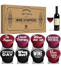 Funny Silicone Wine Stopper Set – Must-Have Wine Accessories & Perfect Wine Gifts for Women & Men – Airtight & Reusable