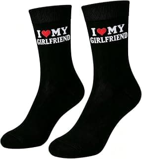 Gift for Boyfriend I Love My Girlfriend Socks Christmas Anniversary Valentines Gift for Boyfriend Socks Gift for Him