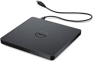 Dell USB Slim DVD +/- RW Drive DW316 - Plug and Play, 8 Watt Power Consumption, Windows 11 or below - Black
