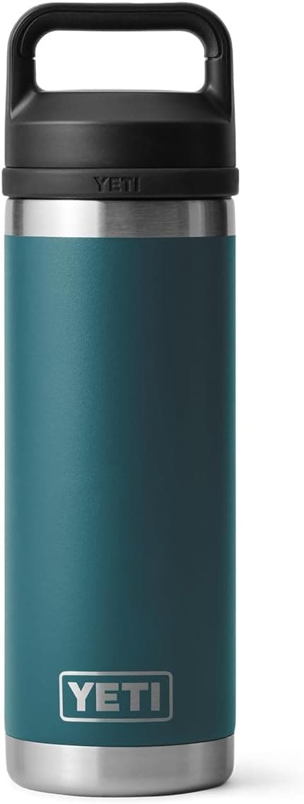 YETI Rambler 18 oz Bottle, Leakproof, Vacuum Insulated, Stainless Steel with Chug Cap, Cape Taupe