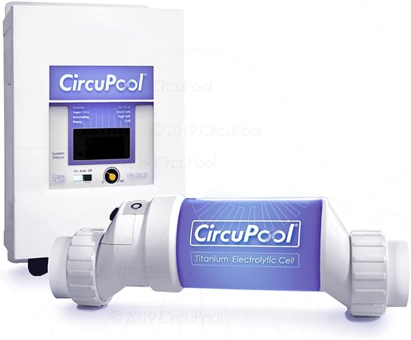 CircuPool® Universal25 Saltwater Chlorinator - Complete System with 25k-Gallon Max Titanium Cell & 4 Year Warranty