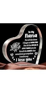 Gifts for Girlfriend, Girlfriend Birthday Gifts Ideas, To My Girl Heart Shaped Acrylic Block, I Love You Presents for Her, Valentines Day Christmas Idea for Her GF Wife