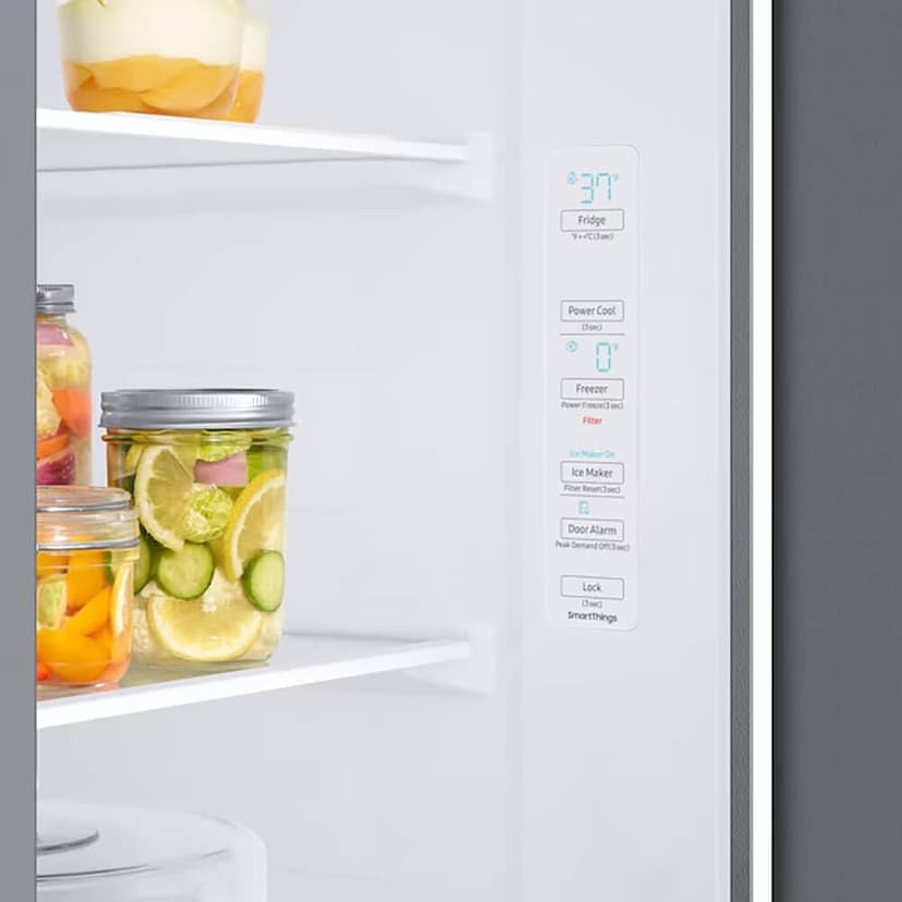 Samsung 27.4 cu. ft. Large Capacity Side-By-Side Refrigerator, Stainless Steel, RS27T5200SR/AA