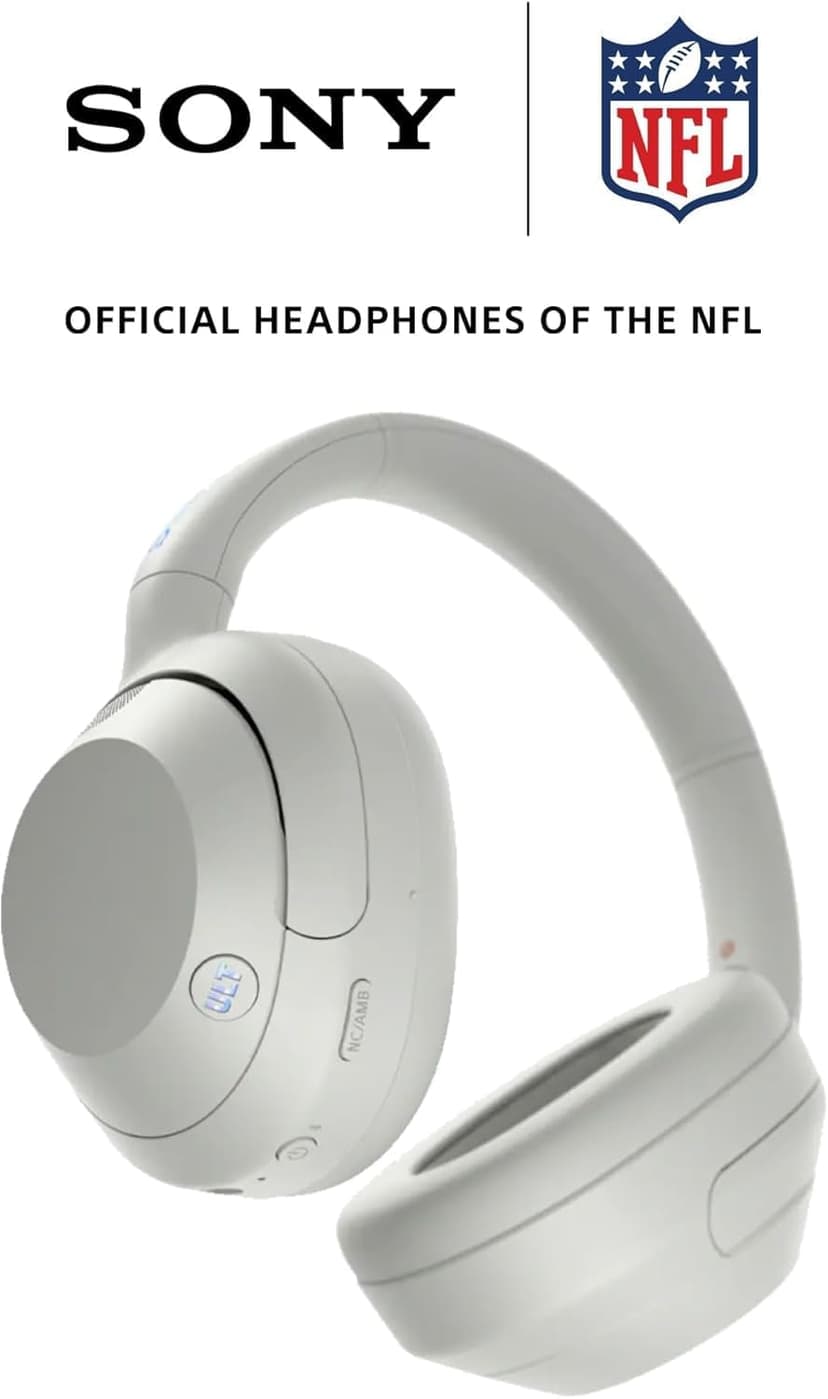 Sony ULT WEAR Over-Ear Noise Canceling Bluetooth Headphones with Alexa Built-in, Comfortable Design, 30-Hour Battery, Massive Bass, & Signature Noise Canceling Found in 1000X Series, Off White