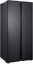 Iceblue 15.6 Cu.Ft. Side-by-side Refrigerators, 33" Full Size Refrigerator, Zoning Temperature Control Beverage Refrigerator with Freezer, Frost Free Beverage Fridge - Black Stainless Steel