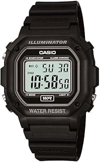 Casio F108WH Series | Men's Digital Watch | Illuminator | Water Resistant | LED Light | Daily Alarm | 1/100 SEC Stopwatch | 3 Hands (HR, Min, SEC) | Date/Day Display | Daily Alarm | 7 Year Battery