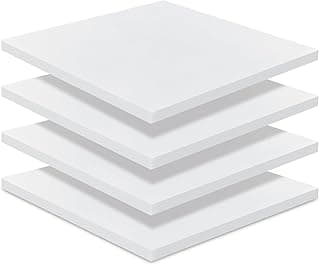 Frienda 4 Pack 1" x 18" x 18" Upholstery High Density Foam Cushion Seat Replacement Square Cut to Size Foam Couch for Patio Furniture Commercial Dinning Chair Couches Benches Padding DIY Projects