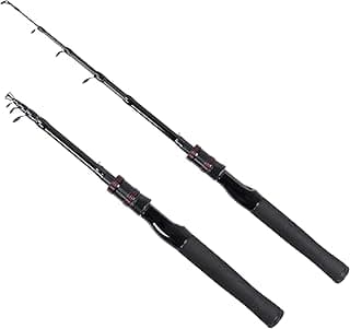 Telescopic Fishing Rod, Collapsible Fishing Rod Portable Spinning Pole for Saltwater and Freshwater, Carbon Fiber Lightweight and Compact Design