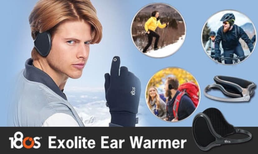 180s EXOLITE Unisex Ultra-Thin & Lightweight Behind-the-head Ear Warmers
