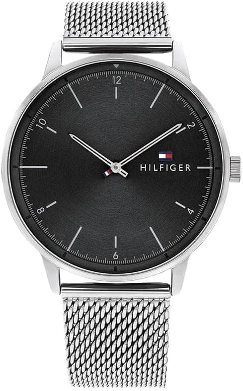 Tommy Hilfiger Men's 2-Hand Quartz Watch – Minimalist Style, Stainless Steel Case, Casual Everyday Wear, Gift for Him