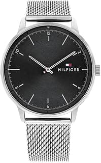 Tommy Hilfiger Men's 2-Hand Quartz Watch – Minimalist Style, Stainless Steel Case, Casual Everyday Wear, Gift for Him