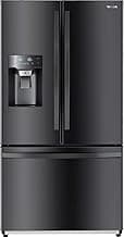 Winia WRFS26SUJE 25.5 Cu. Ft. French Door Dispenser Refrigerator With a Dual Ice Maker - Black Stainless Steel