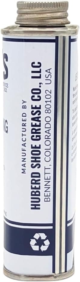 Huberd’s Leather Dressing with Neatsfoot Oil - Leather conditioner that softens new and restores dry and hardened boots, shoes, bags, belts, baseball gloves, saddles and harness.
