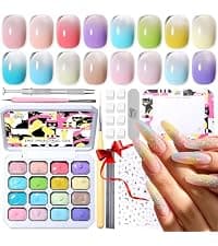 Quick-Dryings, Nail Marker for DIY Paint/Dotting/Liner, Home & Salon Manicure Tools, Great Gift, Non-Toxic, Beginner Friendly Nail Art Pens,12 Colors 0.7mm 3D Nail Polish Pens for Women B0DXKKV1GR