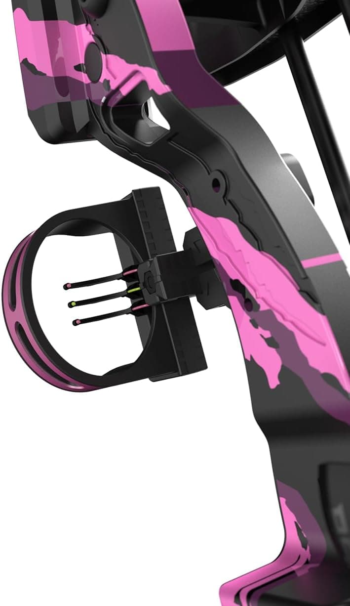 Barnett Tomcat Youth Compound Bow, Right-Handed Bow for Young Archers 8+, 17-22lb Draw Weight, 18-22in Draw Length, with 3 Pin Fiber Optic Sight, 2 Arrows, Attached Quiver