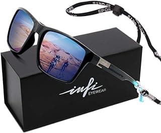 INFI Fishing Polarized Sunglasses for Men Driving Running Golf Sports Glasses Square UV Protection Designer Style Unisex