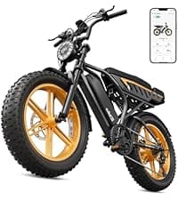 TST Electric Bike for Adults, 1500W Peak Motor 28 MPH 60/100 Miles Fat Tire Ebike with 48V 15Ah/25Ah Removable Battery 20" Electric Dirt Bike Hydraulic Suspension and 7-Speed