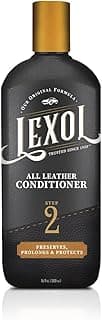Lexol All Leather Conditioner for Car Seats and Interiors, Couches and Furniture, Shoes and Boots, Bags and Jackets, Baseball Gloves and Horse Saddles, and More, 16.9 oz Bottle (Step 2 of 2)