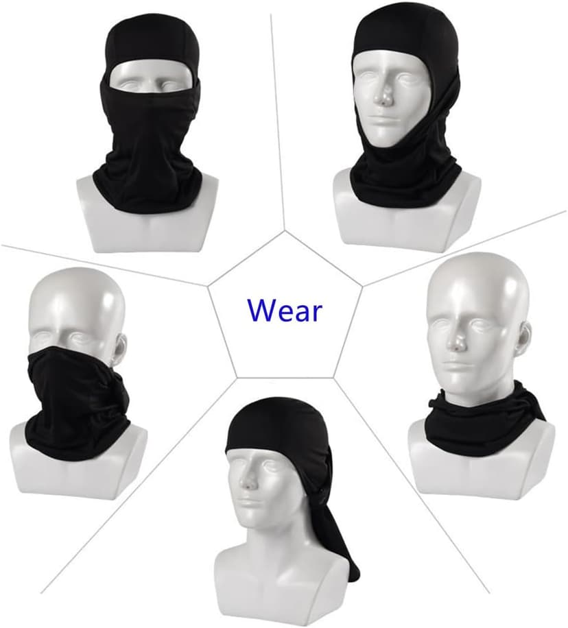 Ligart 4 Pieces Balaclava Mask Sun Protection Hood Face Cover Full Head Mask for Men and Women for Hunting Fishing Skiing