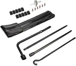 Dr.Roc Spare Tire Tool Kit with Spare Tire Jack Handle and Wheel Lug Wrench Spare Tire Kit Compatible with Toyota Tacoma 2005-2022 Spare Tire Tool