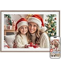 1280x800 HD IPS Touch Screen, Slideshow, Auto-Rotate, Tabletop/Wall, Send Photos/Videos from Phone, Gifts for Mom - Black Frameo 10.1" WiFi Digital Picture Frame, Electronic Photo Frames - 32GB B0D8JDPKKS