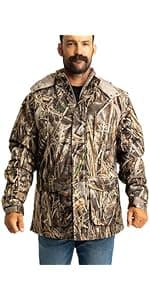 Realtree Men's Camo Hunting Insulated Water Resistant Breathable Midweight Super Warm Bibs Coveralls