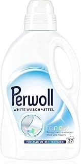 Perwoll Renew White (25 washes), Liquid Detergent For White Laundry, Fine Detergent Strengthens Fibers And Improves Color Intensity