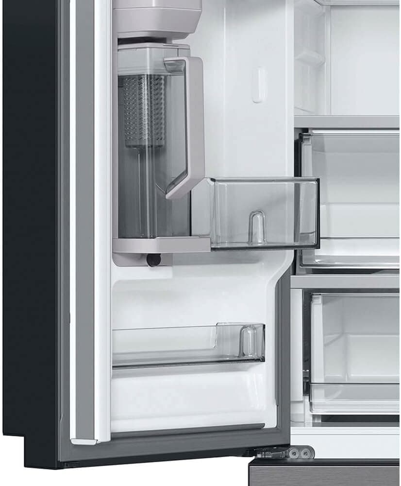 Samsung 24 Cu. Ft. Bespoke Counter Depth 3-Door French Door Refrigerator with AutoFill Water Pitcher, Stainless Steel, RF24BB6200QLAA