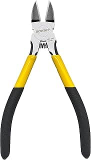 Spring Loaded Flush Cutter Dike for Crafting, Artificial Flower Jewelry Making, Flush Cut Plier Floral Wire Cutter Dyke Snip BOOSDEN Wire Cutter 6.5 inch Cutting Pliers Diagonal Cutter Metal Snipper B08ZCHYGN7
