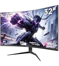 KTC 24 Inch 240Hz Gaming Monitor,1080P PC Computer Monitor FHD, Fast IPS Panel, HDR 400, Adaptive Sync, 1ms(MPRT), 116% sRGB, HDMI Display Port, Eye Care, VESA Mount, White H24F7