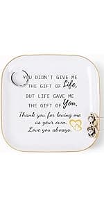 Sister Gifts Jewelry Dish Trinket Tray - No Matter Where...No Matter What...You Will Always Have Me, Birthday Valentines Mother's Day Christmas Gifts for Sisters from Sister