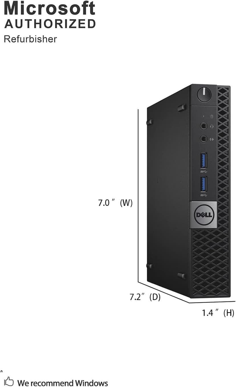 Dell Optiplex 3040 Micro Computer Mini Tower PC, Intel Quad Core i5-6500T, 8GB DDR4 RAM, 256GB SSD, Win 11 Pro (Renewed)