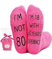 HAPPYPOP Birthday Gift Ideas - Socks for Senior Women Over 80, Best Gifts for 80 Year Olds
