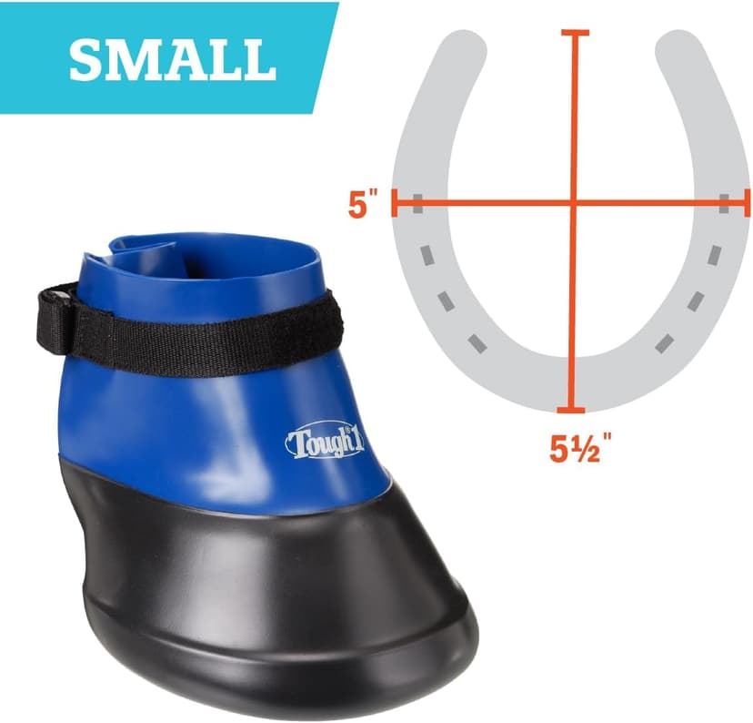 Tough 1 Hoof Saver Boot, Royal Blue, Small
