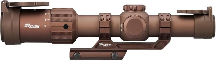 SIG SAUER Tango-MSR LPVO 1-6x24mm Waterproof Fogproof Rugged Tactical Hunting Rifle Scope | Second Focal Plane/SFP/F2 | Includes Alpha-MSR Aluminum Mount, Flip-Back Lens Covers